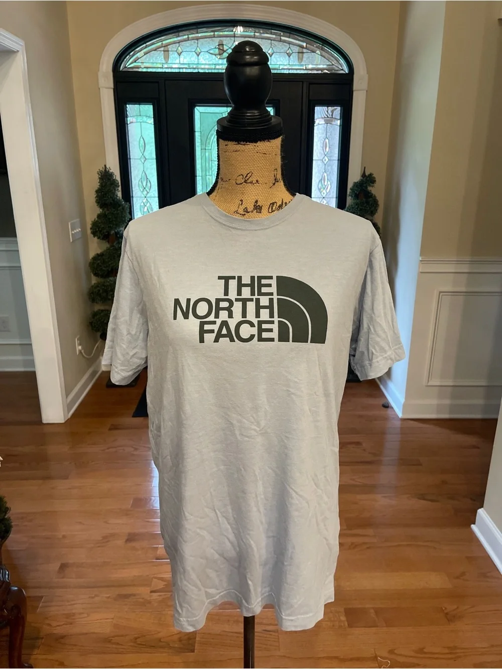 The North Face Light Blue Gray Short Sleeved Tee T-Shirt Medium